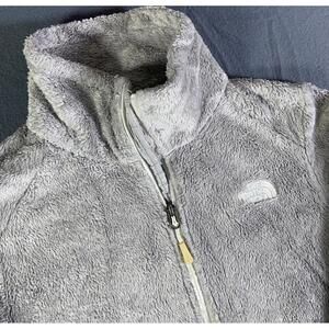 The North Face Osito Jacket Women Medium Gray Fleece Zip Pockets Medium (no tag)